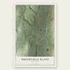 Smithville Flats, New York map print, the full design