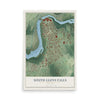 South Glens Falls, New York map print, 12" x 18" Archival Matte Print mockup