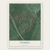 Sparkill, New York map print, the full design