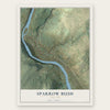 Sparrow Bush, New York map print, the full design