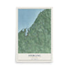 Sterling, New York map print, 12" x 18" Archival Matte Print mockup