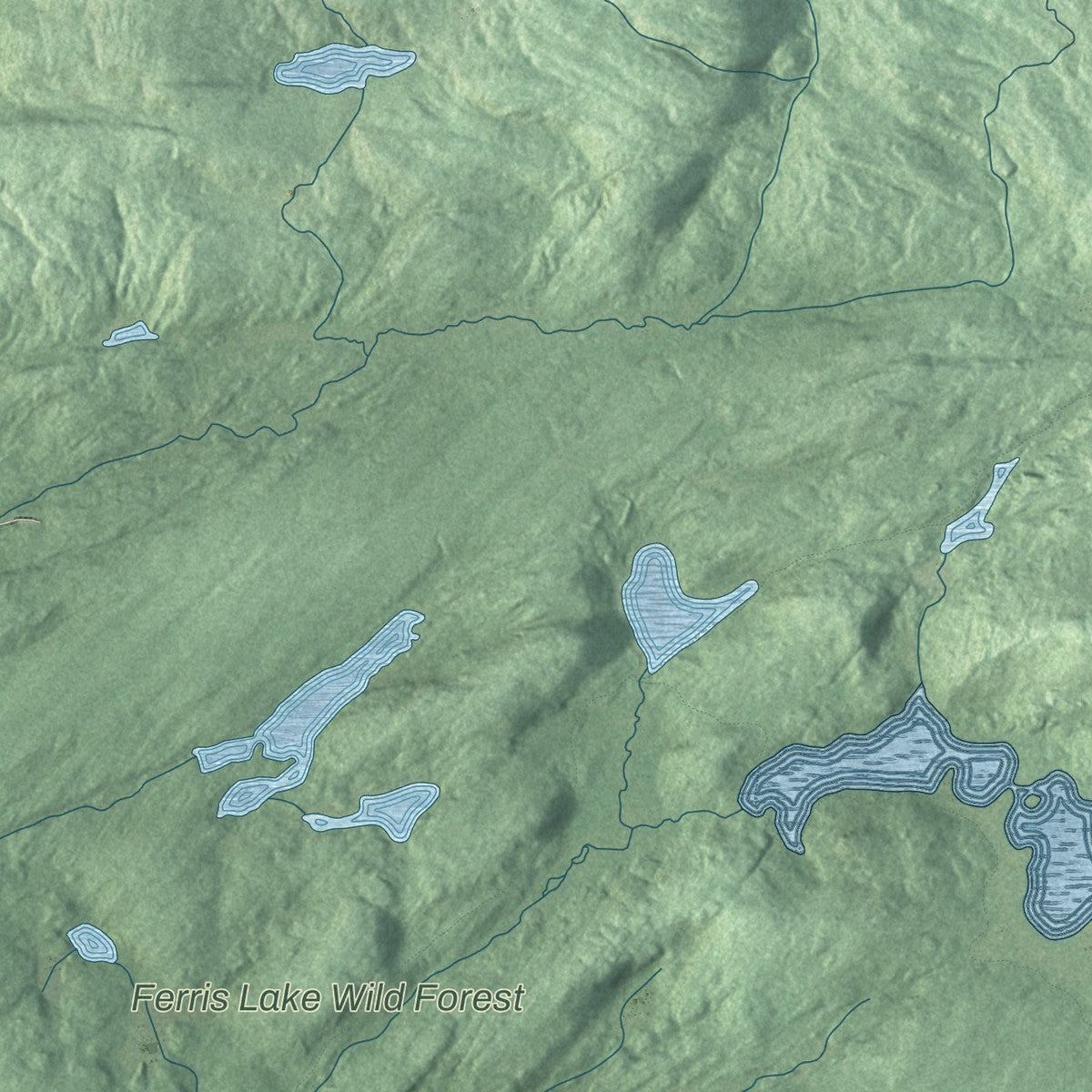 Close-up 1 of the Stratford, New York map artwork