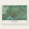 Thendara, New York map print, the full design