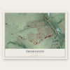 Thomaston, New York map print, the full design