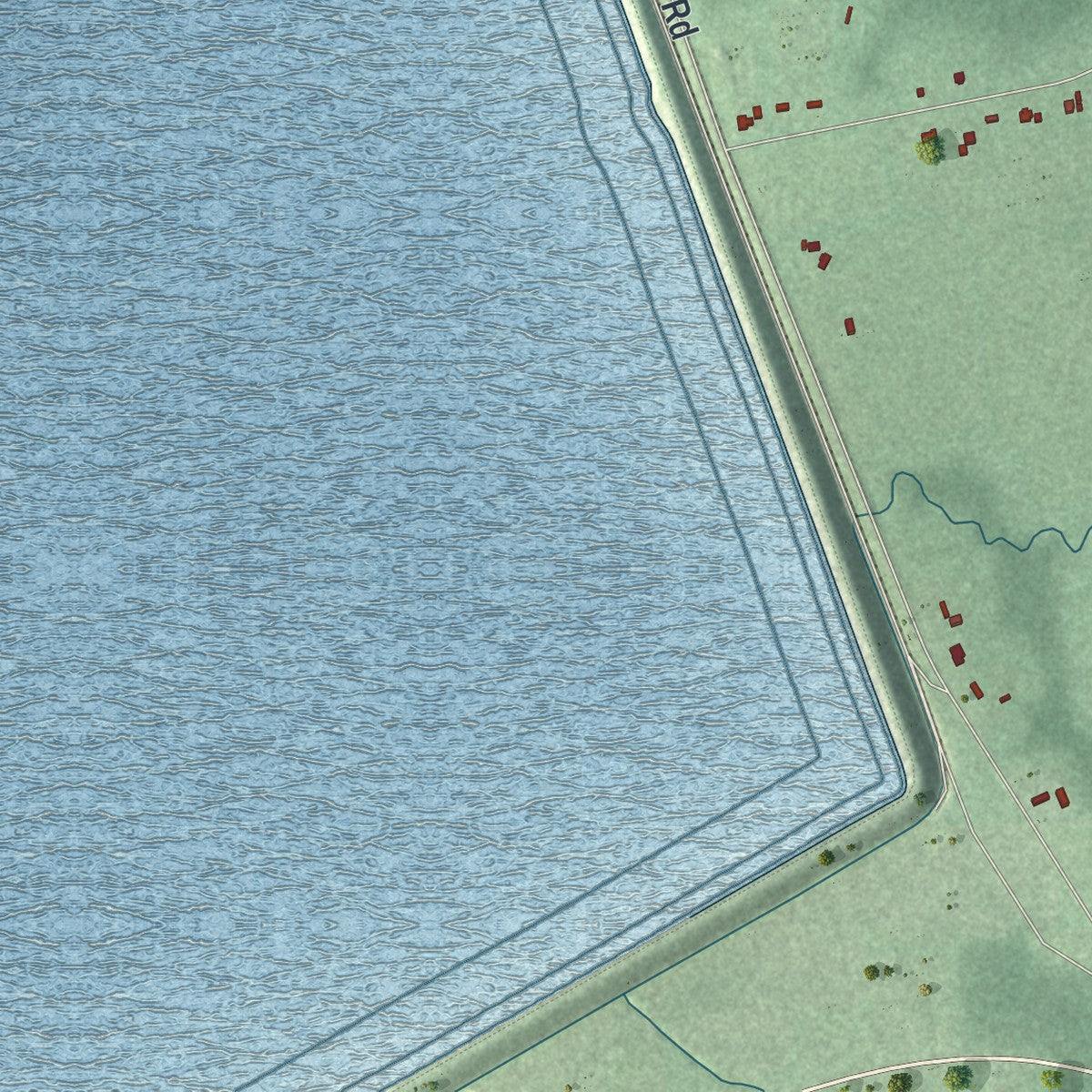 Close-up 1 of the Tuscarora Nation Reservation, New York map artwork
