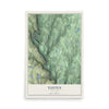 Tusten, New York map print, 12" x 18" Archival Matte Print mockup