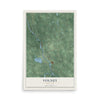 Volney, New York map print, 12" x 18" Archival Matte Print mockup