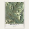 Weston Mills, New York map print, the full design