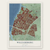 Williamsburg, New York map print, the full design