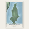 Willsboro Point, New York map print, the full design