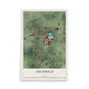 Map of Archbold, Ohio, 12 x 18 inch unframed archival matte print