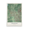 Map of Austintown, Ohio, 12 x 18 inch unframed archival matte print