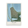 Map of Bay View, Ohio, 12 x 18 inch unframed archival matte print