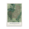 Map of Blacklick Estates, Ohio, 12 x 18 inch unframed archival matte print