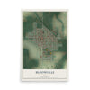 Map of Bloomville, Ohio, 12 x 18 inch unframed archival matte print