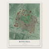 Bond Hill, Ohio map print, the full design