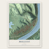 Brilliant, Ohio map print, the full design