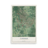 Map of Canfield, Ohio, 12 x 18 inch unframed archival matte print