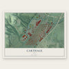 Carthage, Ohio map print, the full design