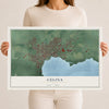 Map of Celina, Ohio, 12 x 18 inch unframed archival matte print