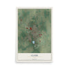 Map of Clyde, Ohio, 12 x 18 inch unframed archival matte print