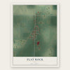 Flat Rock, Ohio map print, the full design