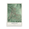 Map of Forestville, Ohio, 12 x 18 inch unframed archival matte print