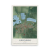 Map of Gibsonburg, Ohio, 12 x 18 inch unframed archival matte print