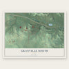 Granville South, Ohio map print, the full design