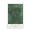 Map of Hills and Dales, Ohio, 12 x 18 inch unframed archival matte print