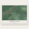 Holiday Valley, Ohio map print, the full design