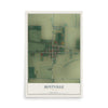 Map of Hoytville, Ohio, 12 x 18 inch unframed archival matte print
