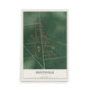 Map of Huntsville, Ohio, 12 x 18 inch unframed archival matte print