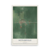 Map of Kettlersville, Ohio, 12 x 18 inch unframed archival matte print