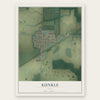 Kunkle, Ohio map print, the full design