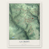 La Croft, Ohio map print, the full design
