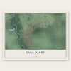Lake Darby, Ohio map print, the full design