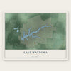 Lake Waynoka, Ohio map print, the full design