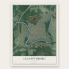 Leavittsburg, Ohio map print, the full design