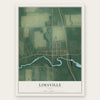 Limaville, Ohio map print, the full design
