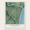 Little Hocking, Ohio map print, the full design