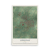 Map of Louisville, Ohio, 12 x 18 inch unframed archival matte print