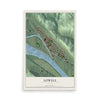 Map of Lowell, Ohio, 12 x 18 inch unframed archival matte print
