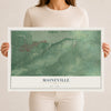 Map of Maineville, Ohio, 12 x 18 inch unframed archival matte print