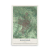 Map of Mansfield, Ohio, 12 x 18 inch unframed archival matte print