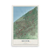 Map of Mentor, Ohio, 12 x 18 inch unframed archival matte print