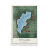 Map of Meyers Lake, Ohio, 12 x 18 inch unframed archival matte print