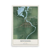 Map of Montezuma, Ohio, 12 x 18 inch unframed archival matte print