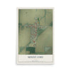 Map of Mount Cory, Ohio, 12 x 18 inch unframed archival matte print