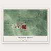 Mount Hope, Ohio map print, the full design